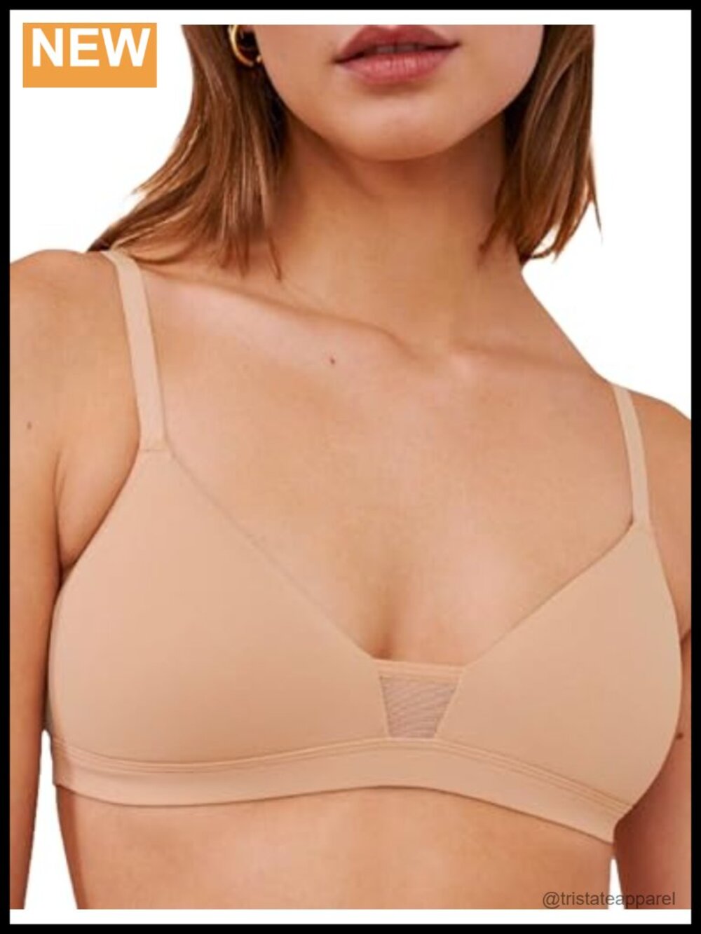 Wirefree T-Shirt Bra for AA-B Cups Lightly Lined Convertible Racerback